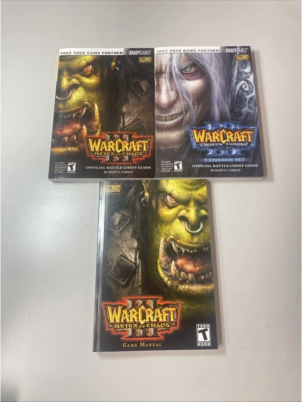 WarCraft III 3 Battle Chest PC Box and Manuals Only No Discs